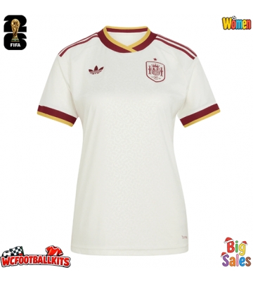 Spain Replica Away Stadium Shirt for Women World Cup 2026 Short Sleeve